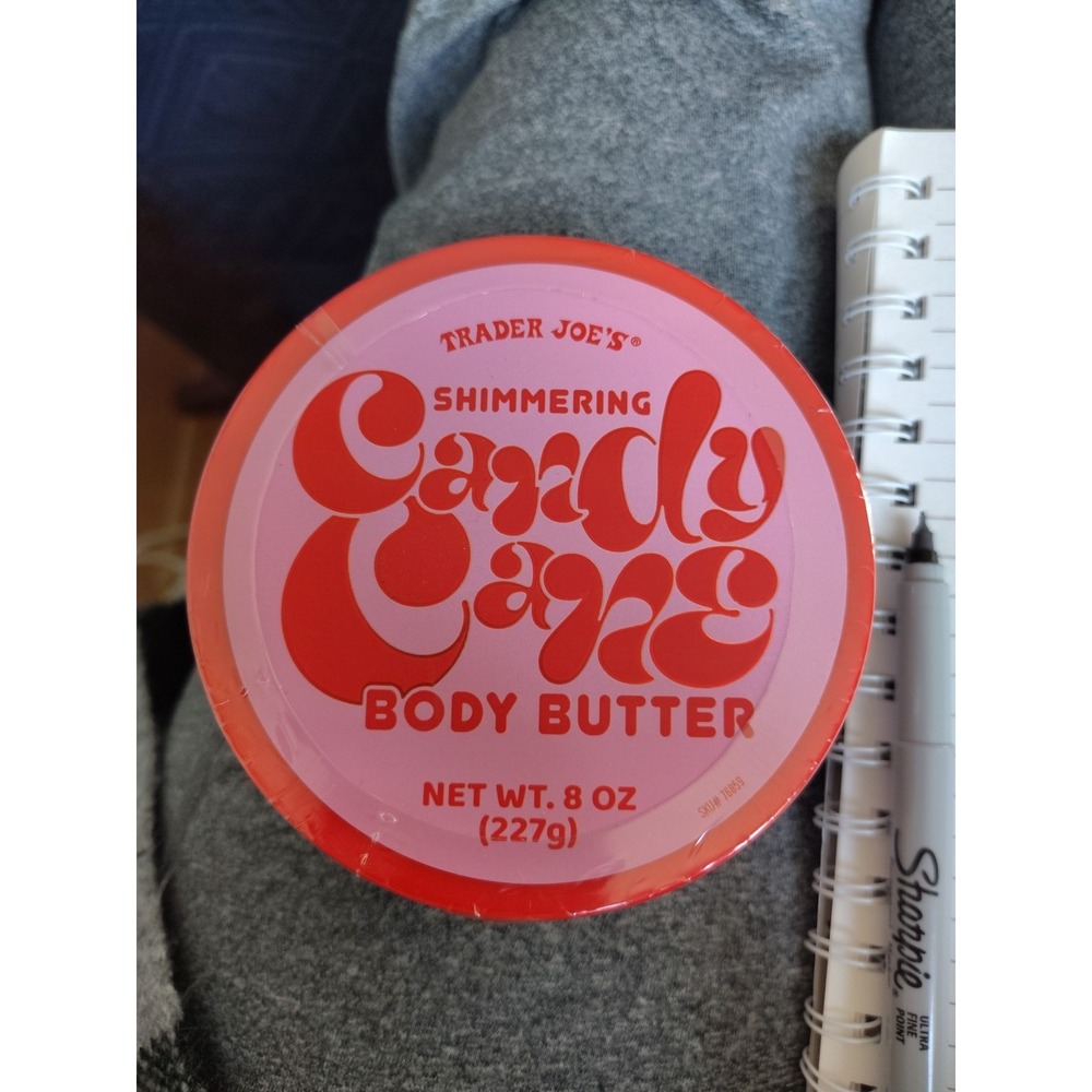 TRADER JOE'S Candy Cane‎ Body Scrub 8oz LIMITED Edition Seasonal 🎁 Gift